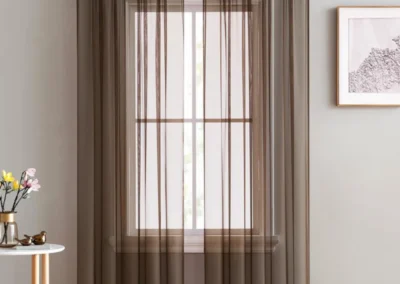 Brown sheer Curtain