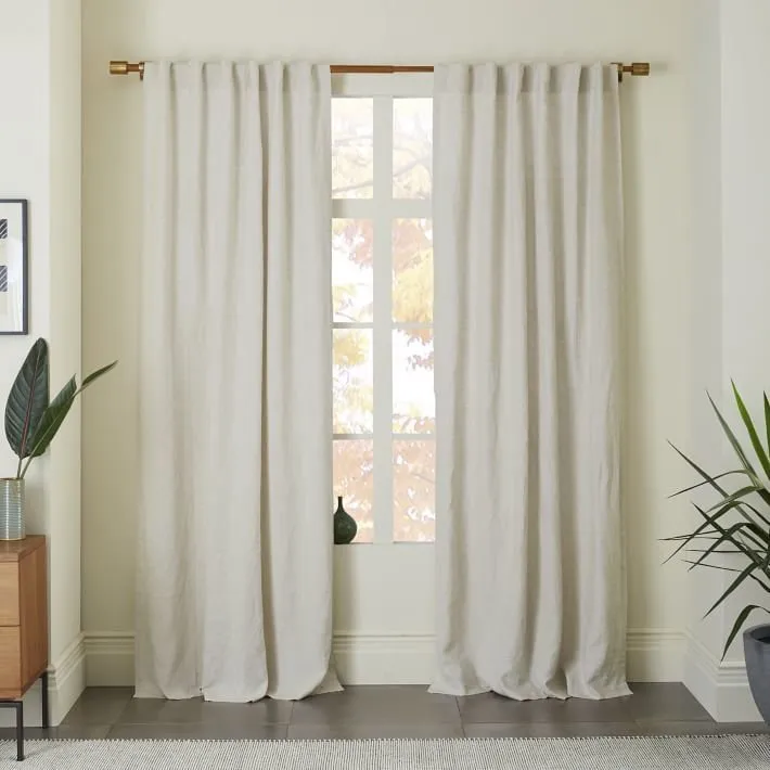 White Linen Curtains