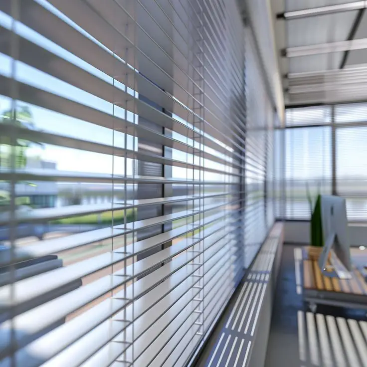 Aluminium Venetian Blinds Silver Shades Blind