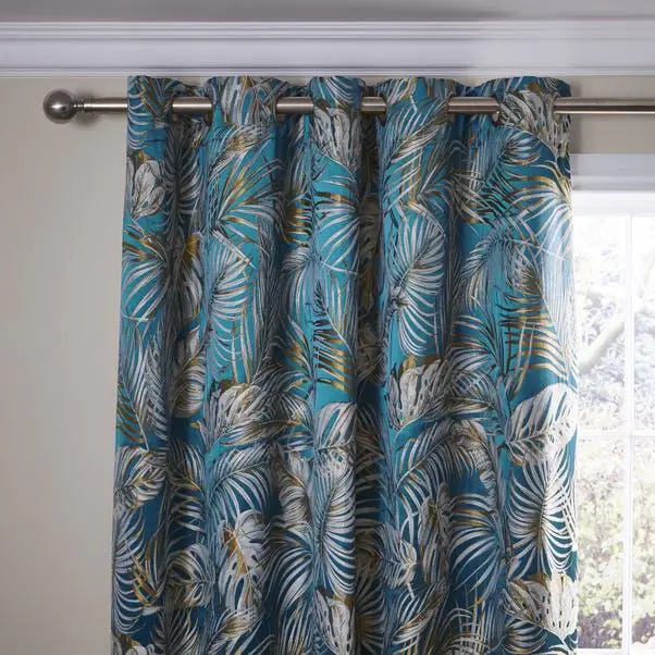 Tropical Paradise Eyelet Curtains